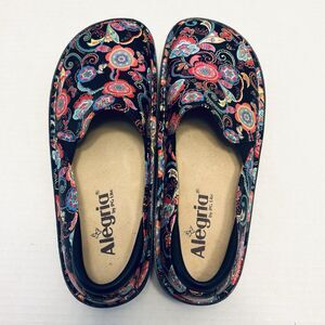 Alegria By PG Lite Floral Paisley Debra Shoes Size 37 Or 7 To 7.5 New No Box